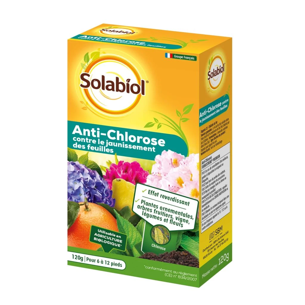 Anti-chlorose Ferrostrène® Solabiol étui De 120g 1 Anti-chlorose Ferrostrène® Solabiol étui De 120g