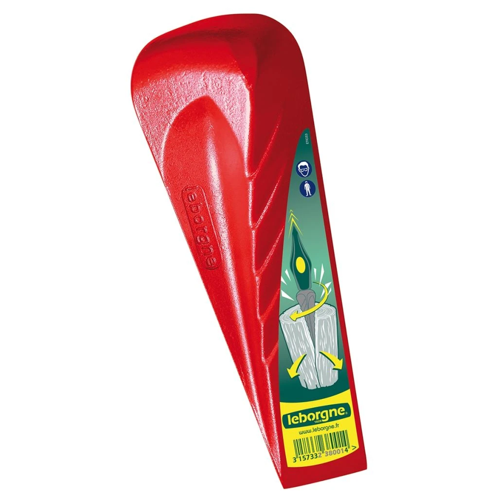 Coin éclateur Rouge Leborgne 2,1Kg En Acier Forgé Trempé 1 Coin éclateur Rouge Leborgne 2,1Kg En Acier Forgé Trempé