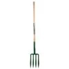 Fourche à Bêcher 4 Dents Spatulées 23 Cm Avec Manche En Bois Pomme Spear & Jackson