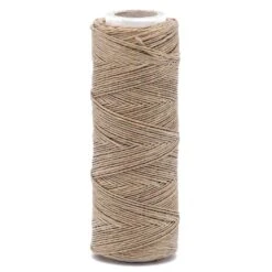 Ficelle En Lin Ecru + Fil Métallique Ø1.5mm ±120m En Roll De 200g Avec Crochet Métal