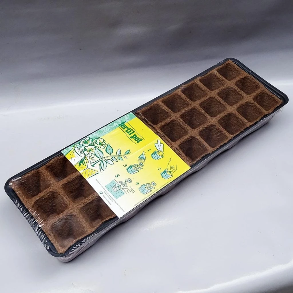 Mini-serre Avec 30 Alvéoles Biodégradables FERTILPOT 1 Mini-serre Avec 30 Alvéoles Biodégradables FERTILPOT