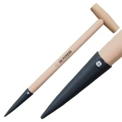 Plantoir à Manche Long Béquille En Bois De Pypere