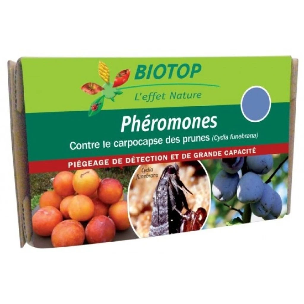 Phéromones Carpocapse Des Prunes (Cydia Funebrana) Biotop - Etui De 2 Capsules 1 Phéromones Carpocapse Des Prunes (Cydia Funebrana) Biotop - Etui De 2 Capsules