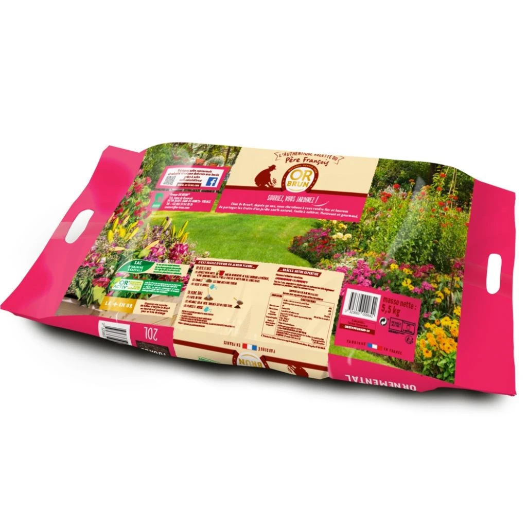 Terreau Ornemental Père Francois Or Brun En Sac De 20 L 2 Terreau Ornemental Père Francois Or Brun En Sac De 20 L – Image 2