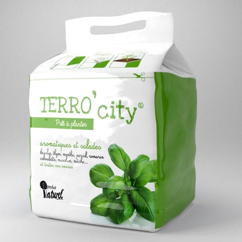 Terreau Terro' City Pour Aromatiques Et Salades En Sac De 10L 1 Terreau Terro' City Pour Aromatiques Et Salades En Sac De 10L
