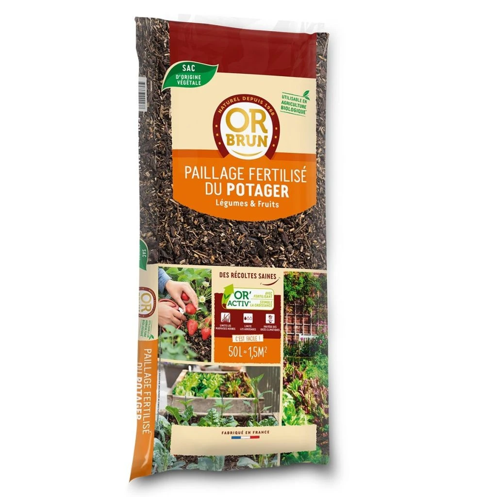 Paillage Fertilisé Du Potager 50 L Or Brun 1 Paillage Fertilisé Du Potager 50 L Or Brun